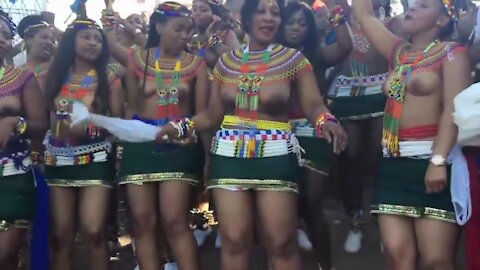 Zulu tribes dance Izintombi Zenhlanzeko