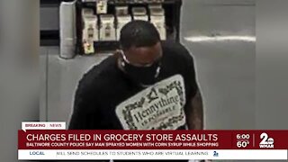 Man charged in grocery store spray attacks