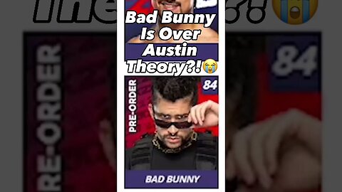 Bad Bunny OVER Austin Theory 82 Overall Rating!? 😭 #wwe2k23 #shorts #short