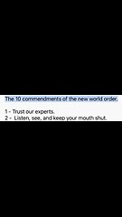 The 10 commendments of the new world order.