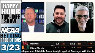 Sweet 16 Predictions, Picks & Odds | NCAA Tournament Betting | Happy Hour Tip-Off Show | Mar 23