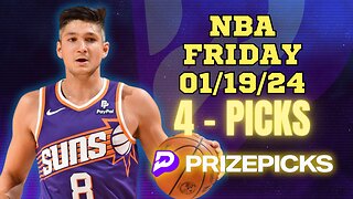 #PRIZEPICKS | BEST #NBA PLAYER PROPS FOR FRIDAY | 01/19/24 | BEST BETS | #BASKETBALL | TODAY