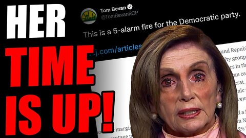 "5 ALARM FIRE" For Nancy Pelosi's Democrats Says Polling Expert From RCP! Nancy Is OUT As Speaker!
