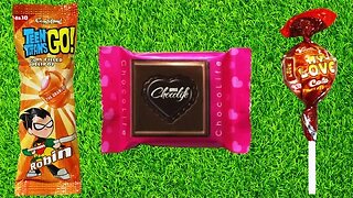 Satisfying Relaxing Candy-Unboxing Heart Chocolate CandyLand Lollipop with Yummy Sweets Cutting ASMR