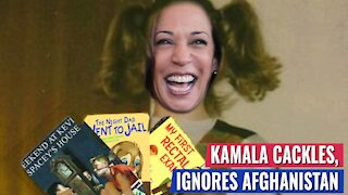 KAMALA CACKLES, APPLAUDS HERSELF, POSES FOR PHOTO AS SHE IGNORES QUESTION ON AFGHANISTAN