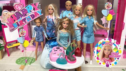 Barbie Happy Birthday Party with Ken Chelsea and Friends