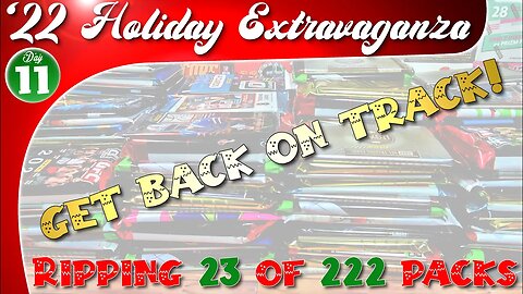 Day 11 | Holiday Extravaganza - Getting Back on Track with 23 Random Trading Card Packs