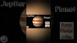 Jupiter Planet | Facts Under 1 Min #shorts #shortvideo #space #fact #facts #short