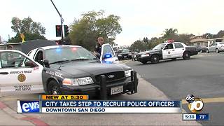 City takes steps to recruit SDPD officers