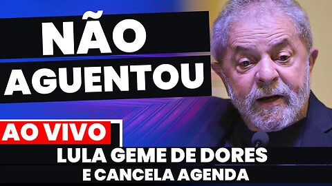 🚨Urgente! LULA SENTE FORTES DORES, GEME E É ATENDIDO ÀS PRESSAS + As últimas notícias