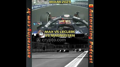 MAX VERSTAPPEN vs LECLERC vs MAGNUSSEN GP DE MIAMI (EUA) F1 2023 #shorts