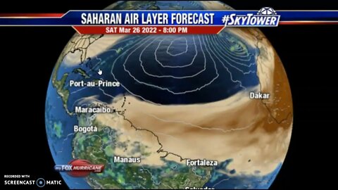 Huge Saharan Sand Storm Inbound For March 29th 2022!