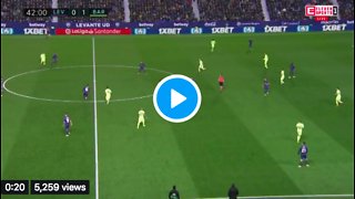 El primero gol de Messi vs Levante