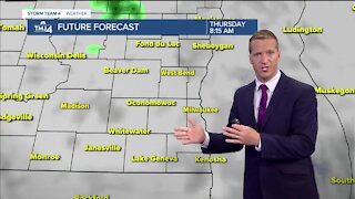 Warm, humid Thursday with stray showers possible