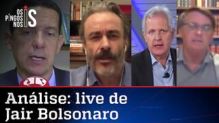 Comentaristas analisam live de Jair Bolsonaro de 25/02/21