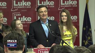 Luke Messer addresses supporters, conceding to Mike Braun in Indiana's GOP Senate race