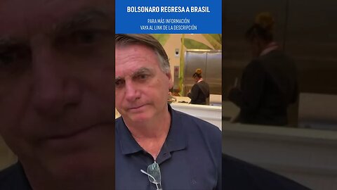 Imputan al expresidente #Trump; Jair Bolsonaro regresa a #Brasil tras 3 meses en EE. UU.
