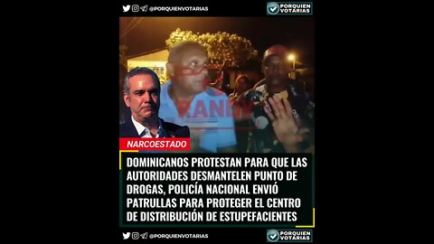 ⚡️DOMINICANOS PROTESTAN PARA QUE LAS AUTORIDADES DESMANTELEN PUNTO DE DROGAS