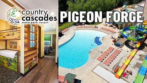 Country Cascades Waterpark Resort Pigeon Forge Tennessee | Full Room Tour