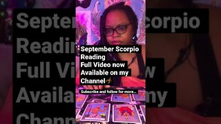 Scorpio Tarot Shorts 🦂September 2022