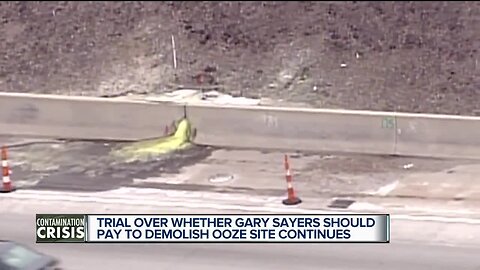 Trial over whether Gary Sayers should pay to demolish ooze site continues