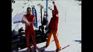 Blind Skiier Gets Downhill Record