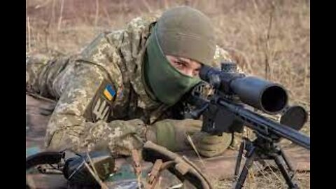 Ukraine sniper against Russian troops