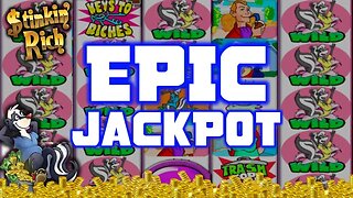 EPIC JACKPOT STREAK ▶ $100 Max Bet Stinking Rich
