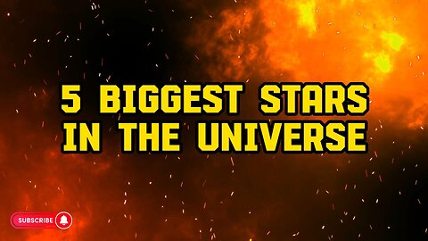 5 Biggest Stars In The Universe #nasa