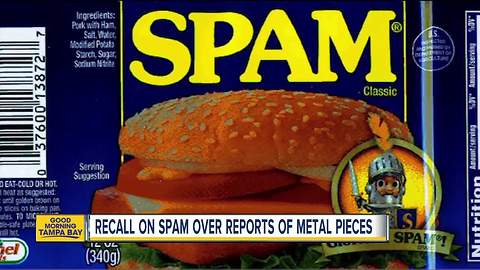 More than 228,000 pounds of Spam, other products recalled