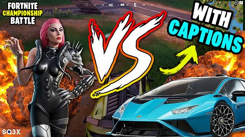 FORTNITE - Lady Gaga vs Lamborghini Huracan STO 🔥 WITH CAPTIONS 🔥