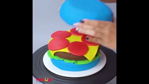 So Yummy HAMBURGER Cake Decorating Recipes So Tasty Fondant Cake Decorating Ideas 2