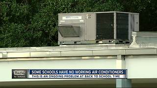 Some schools have no working air conditioners