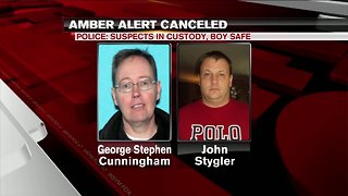 UPDATE: AMBER ALERT canceled, boy found safe, suspects in custody