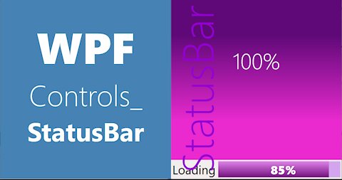 WPF Controls | 14-StatusBar | HD