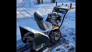 Bolens 824 Repowered with Briggs and Stratton engine in action