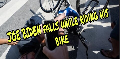 video shows moment Biden fell riding bike