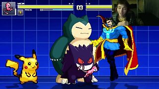 Pokemon Characters (Pikachu, Gengar, Snorlax, And Mew) VS Doctor Strange In An Epic Battle In MUGEN