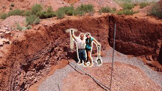 We're Building An Earthbag Root Cellar | Laying An Earthbag Foundation