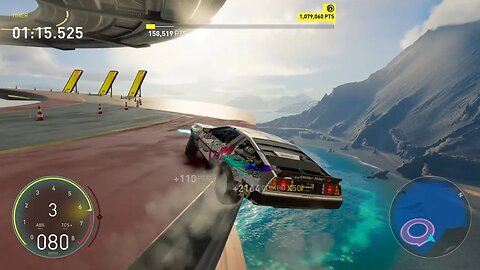 DMC DeLorean Drifts Off A Cliff to Its Doom! NOOOOOO!