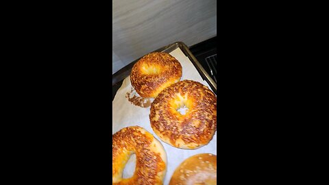 Fresh Bagels recipe coming drop a like!