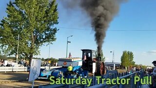 Tractor Pull on Saturday at the Lake Region Threshers Show in Dalton Minnesota