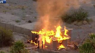 Firefighters tackle North Las Vegas blaze