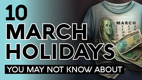 10 Low Competition March Holidays to Sell T-Shirts On Print On Demand -Amazon Merch Etsy Redbubble