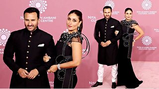 Kareena Kapoor And Saif Ali Khan Exude Royalty At NMACC Opening Launch Day 2