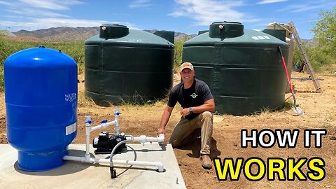 Pump House Tour of My Rainwater Harvesting System - How It Works