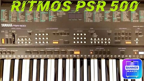 Todos os ritmos do teclado Yamaha PSR 500