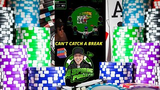 WHEN YOU CAN'T CATCH A BREAK IN POKER: Poker Vlog highlights and poker strategy #SHORTS