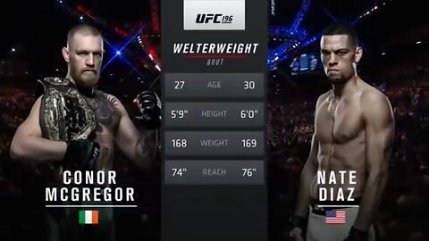 Conor McGregor VS Nate Diaz