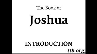 The Book of Joshua (Introduction)